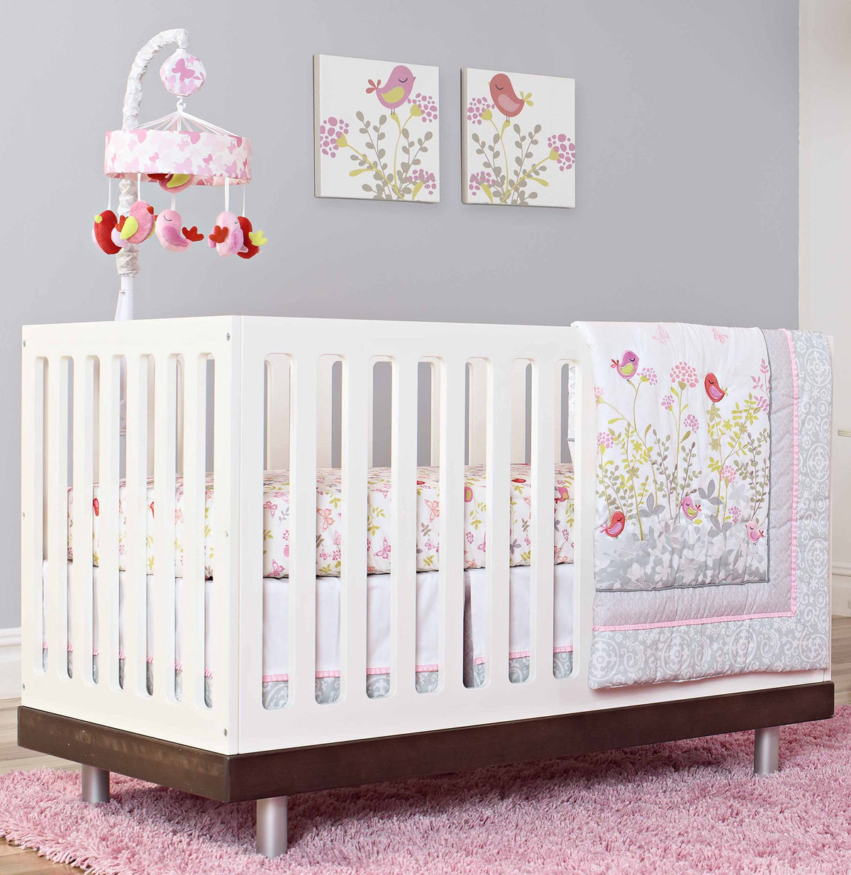 3 PC Crib Bedding Set B7502