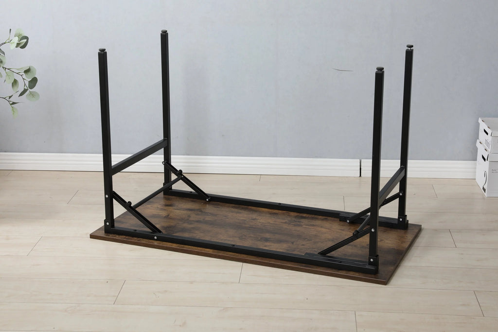 Folding Table Desk 31.5x15.7 Inches Black Z60374