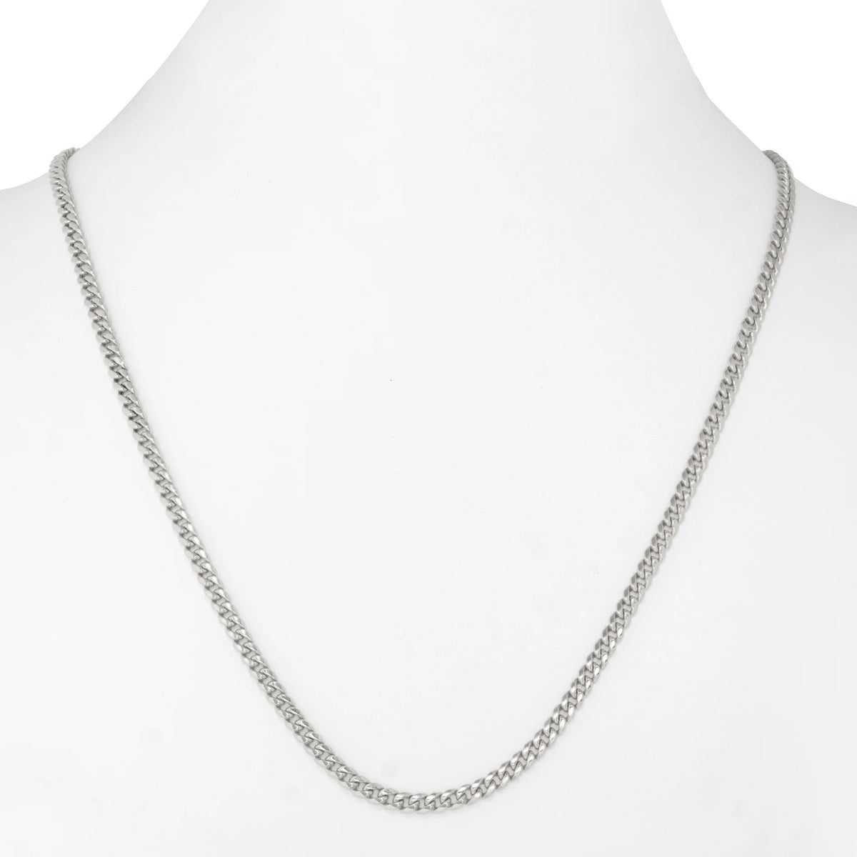 10k White Gold Miami Cuban Link Chain Necklace 16" - 30" C97389