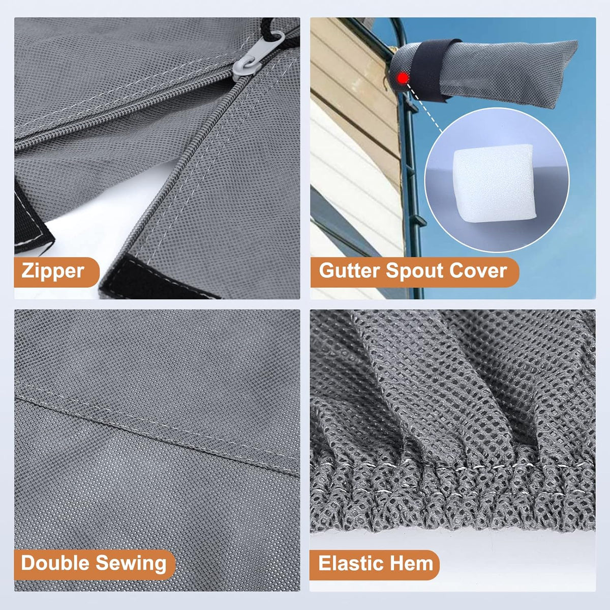 5 Layers 5th Wheel RV Cover Heavy Duty Camper Cover C617310