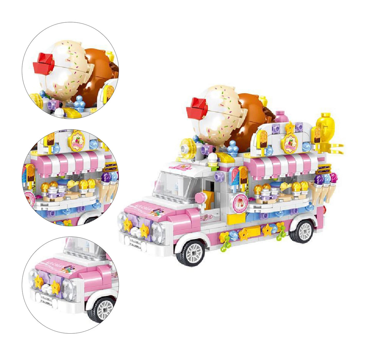 Dining Car Building Blocks Toy 593 Blocks W970