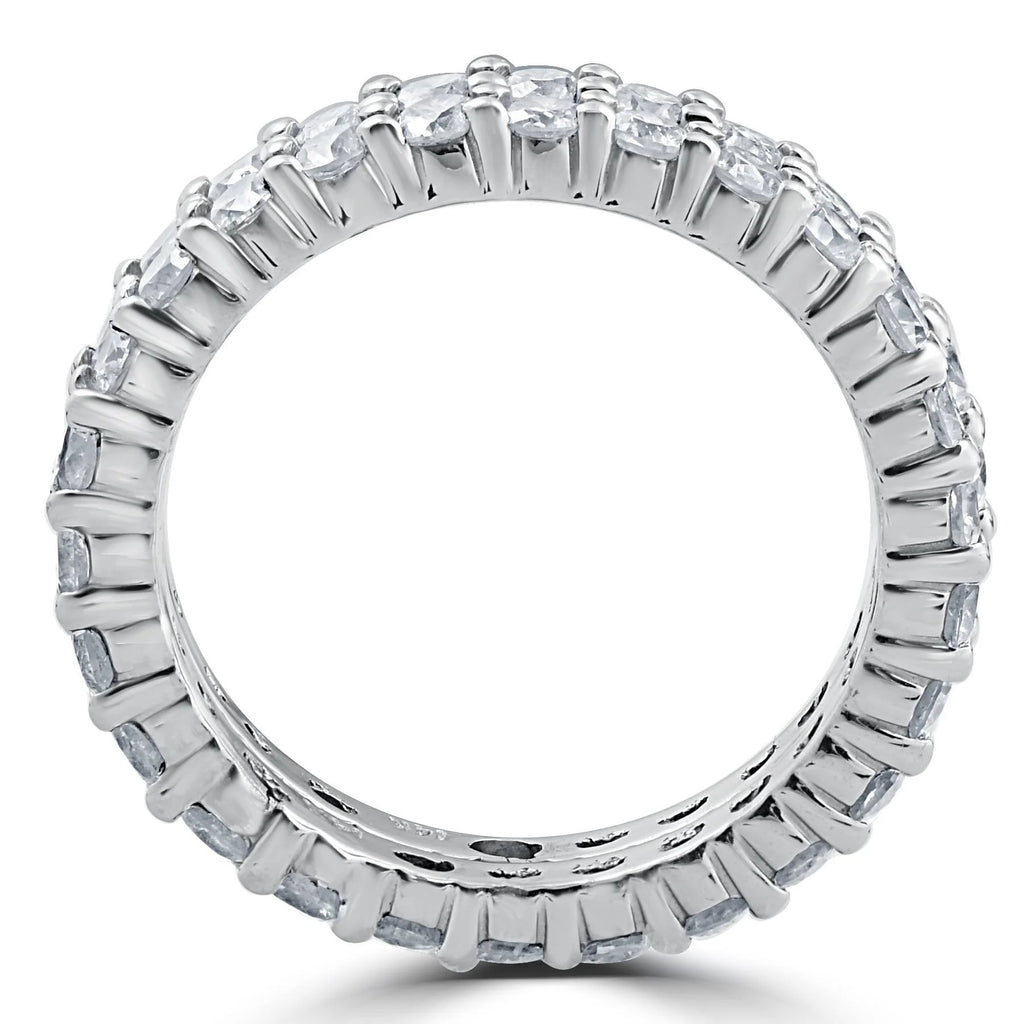 3ct Diamond Eternity Double Row 14K White Gold A77212