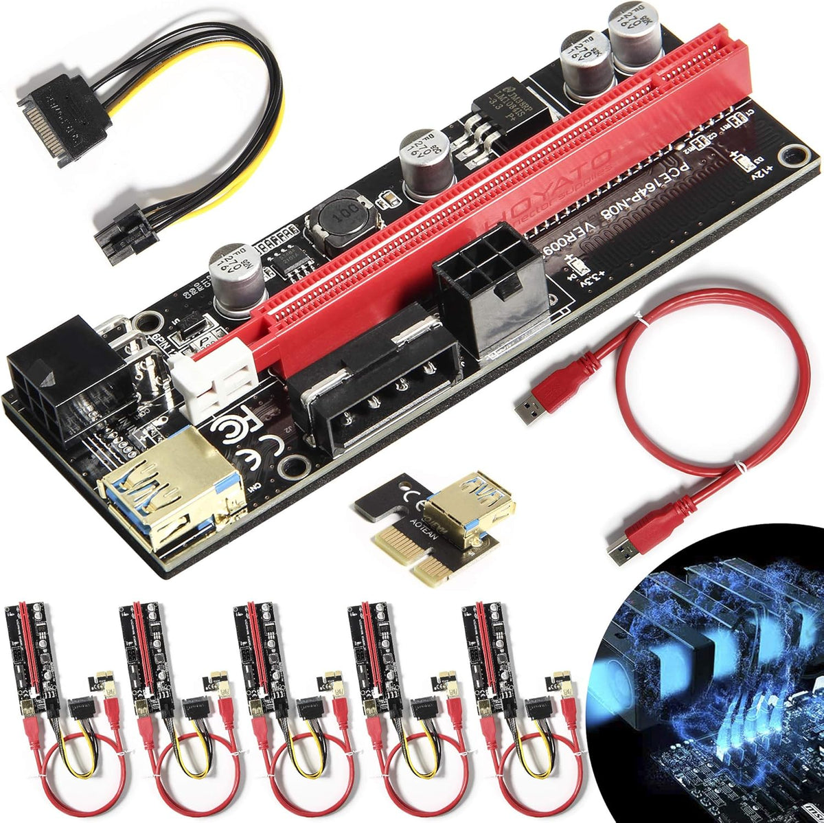 PCIE Riser Express Cable 1X to 16X 6 Pack G623146