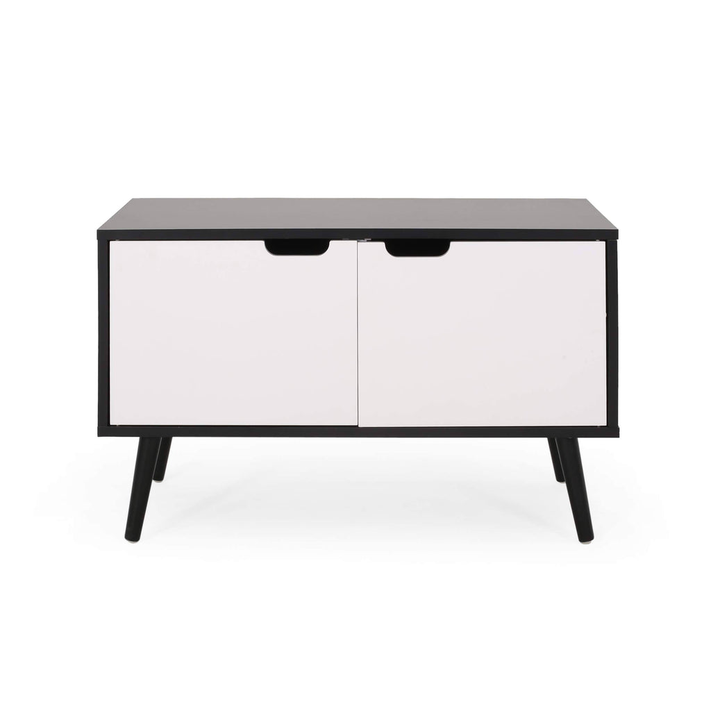 2 Door Cabinet Black/White N628471