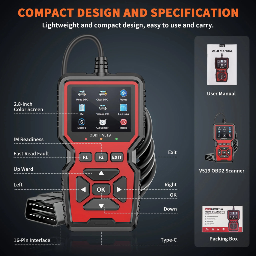 OBD2 Scanner Car Code Reader Diagnostic Tool B119