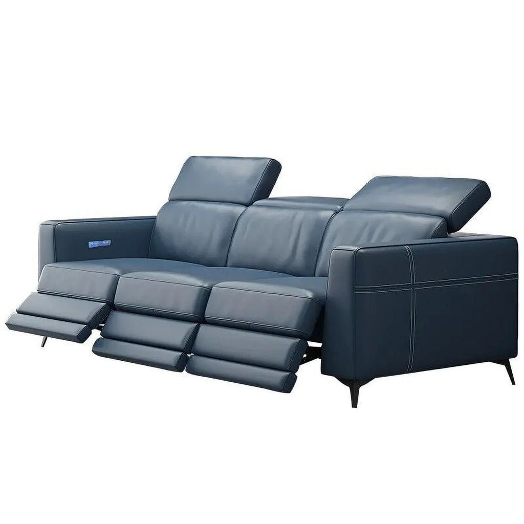 Genuine Leather Reclining Sofa Set V80495
