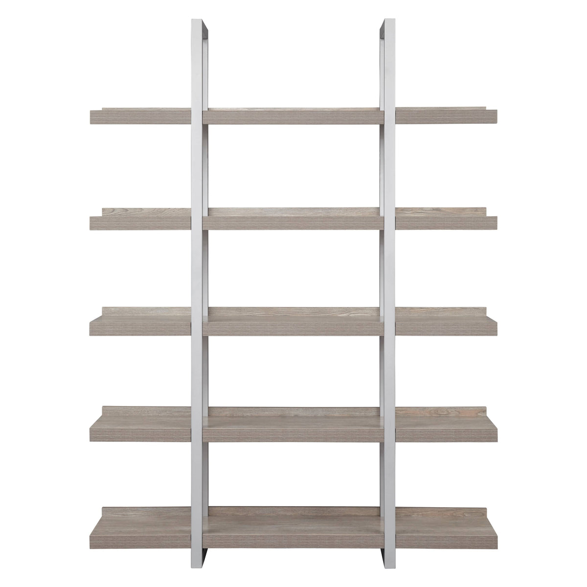5 Shelves Open Bookcase in Espresso T7813