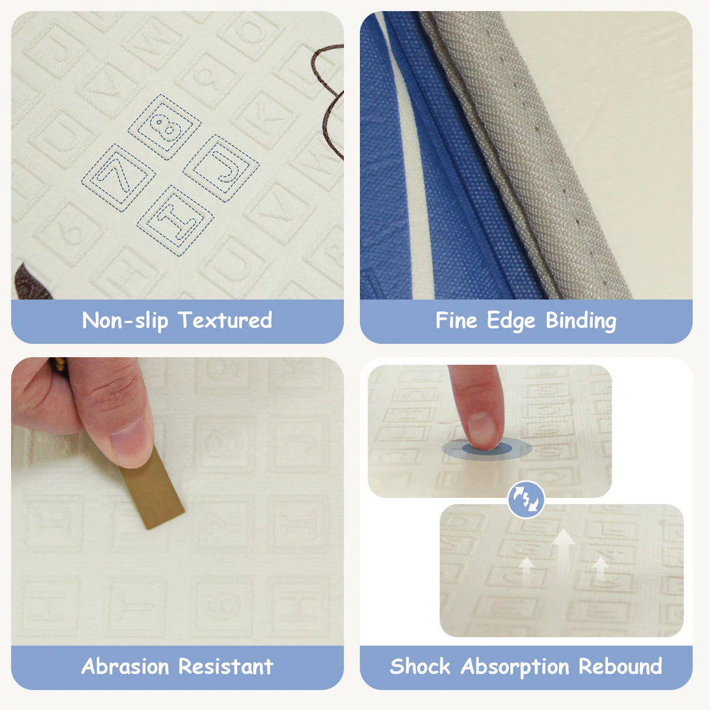 71x79 Inch Non-Toxic Waterproof XPE Foam Play Mat G841