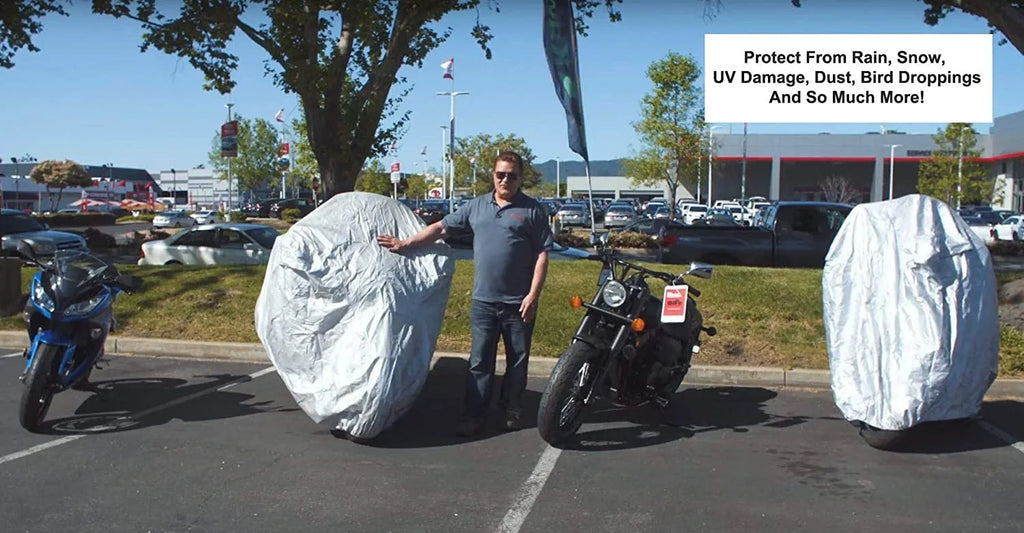 Scooter Cover with Reinforced Securing Straps and Storage Bag W9653