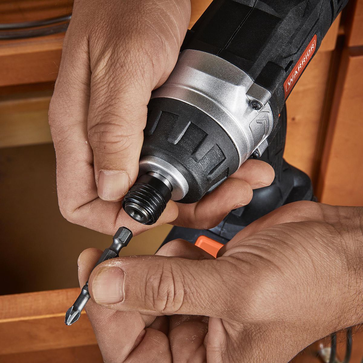 18V Cordless 1/4 in. Hex Impact Driver Kit with Battery and Charger V542497