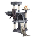 Plush Cat Tree Condo with Basket W6588