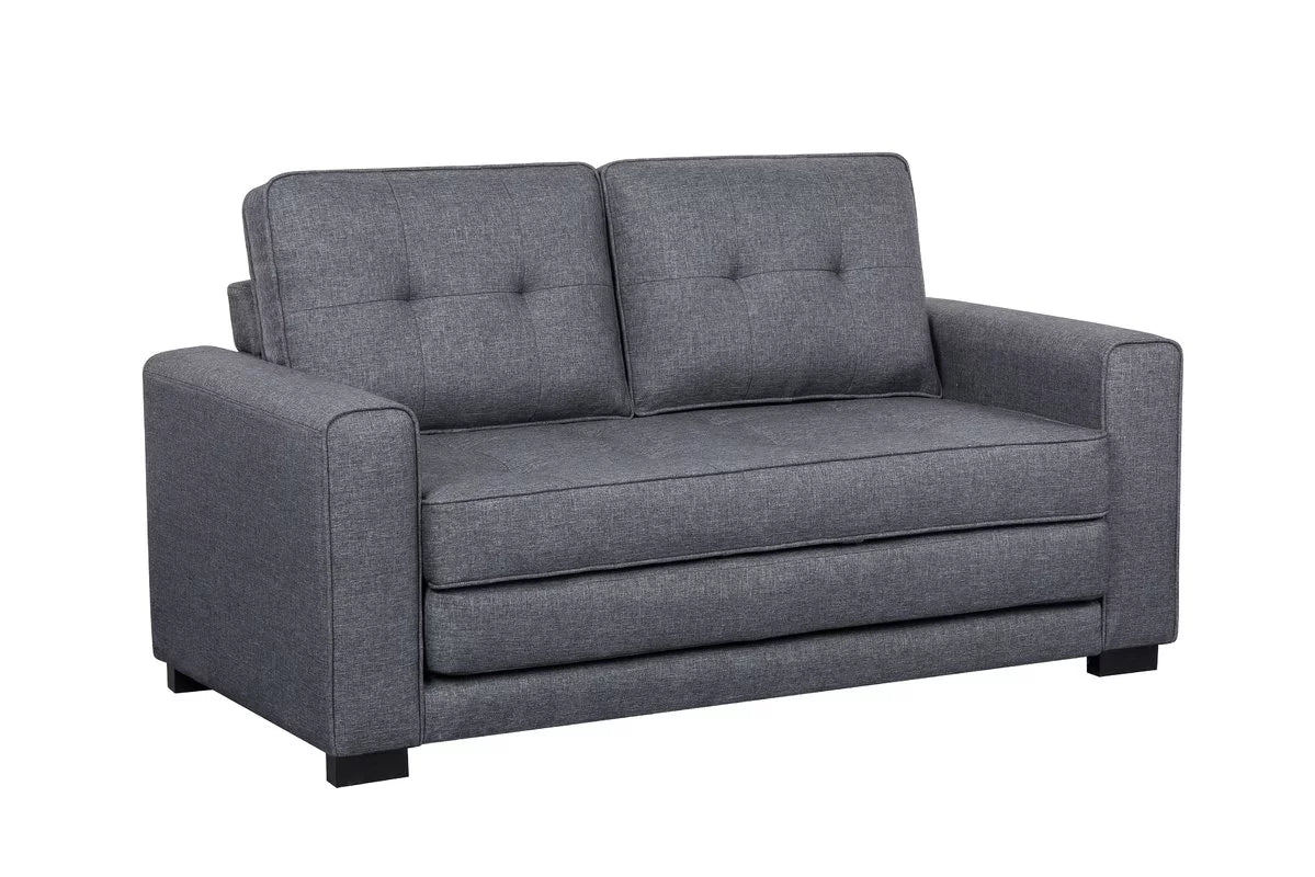 Convertible Sleeper Loveseat Dark Gray C663