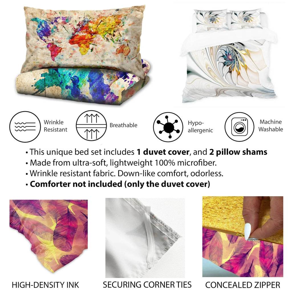 Yellow Floral Bedding Comforter Set with 2 Shams Twin C677