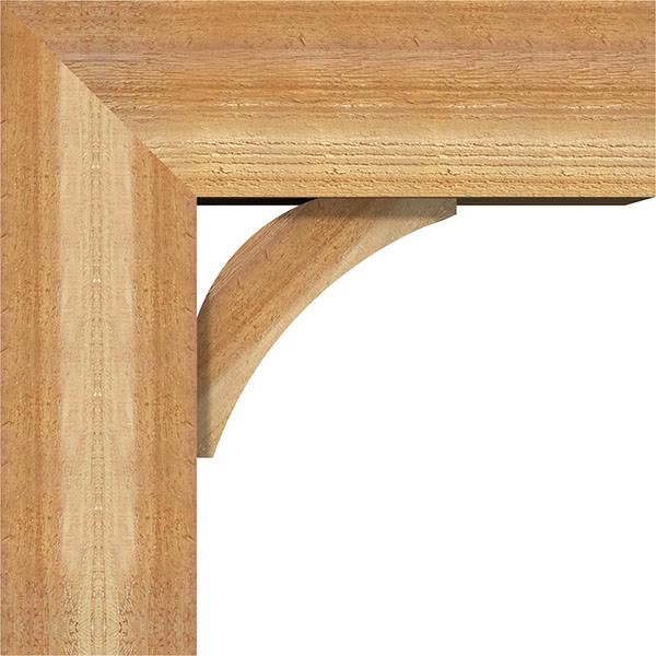 Rough Sawn Cedar Bracket with Offset Brace Z7262