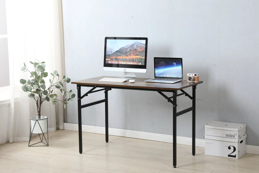 Folding Table Desk 31.5x15.7 Inches Black Z60374