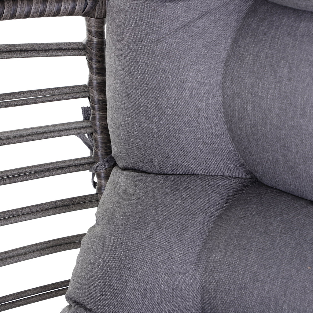 Indoor Outdoor Wicker Egg Chair with Cushion E768