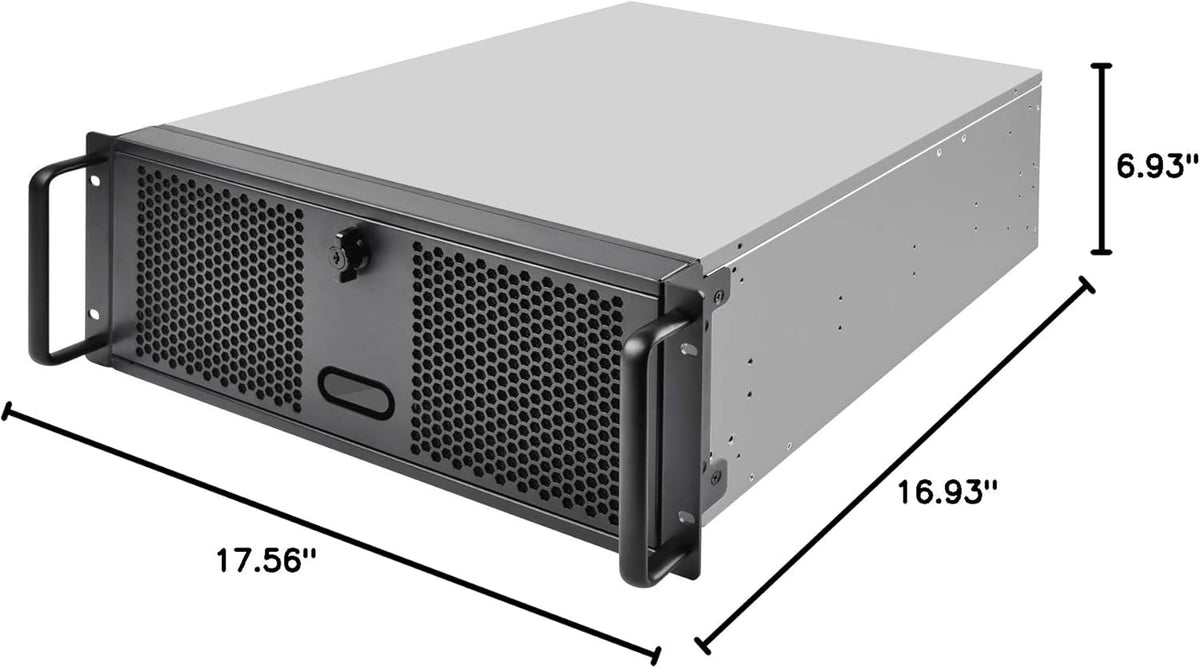 4U Rackmount Server Chassis with 3 X 5.25 Front Bays G273
