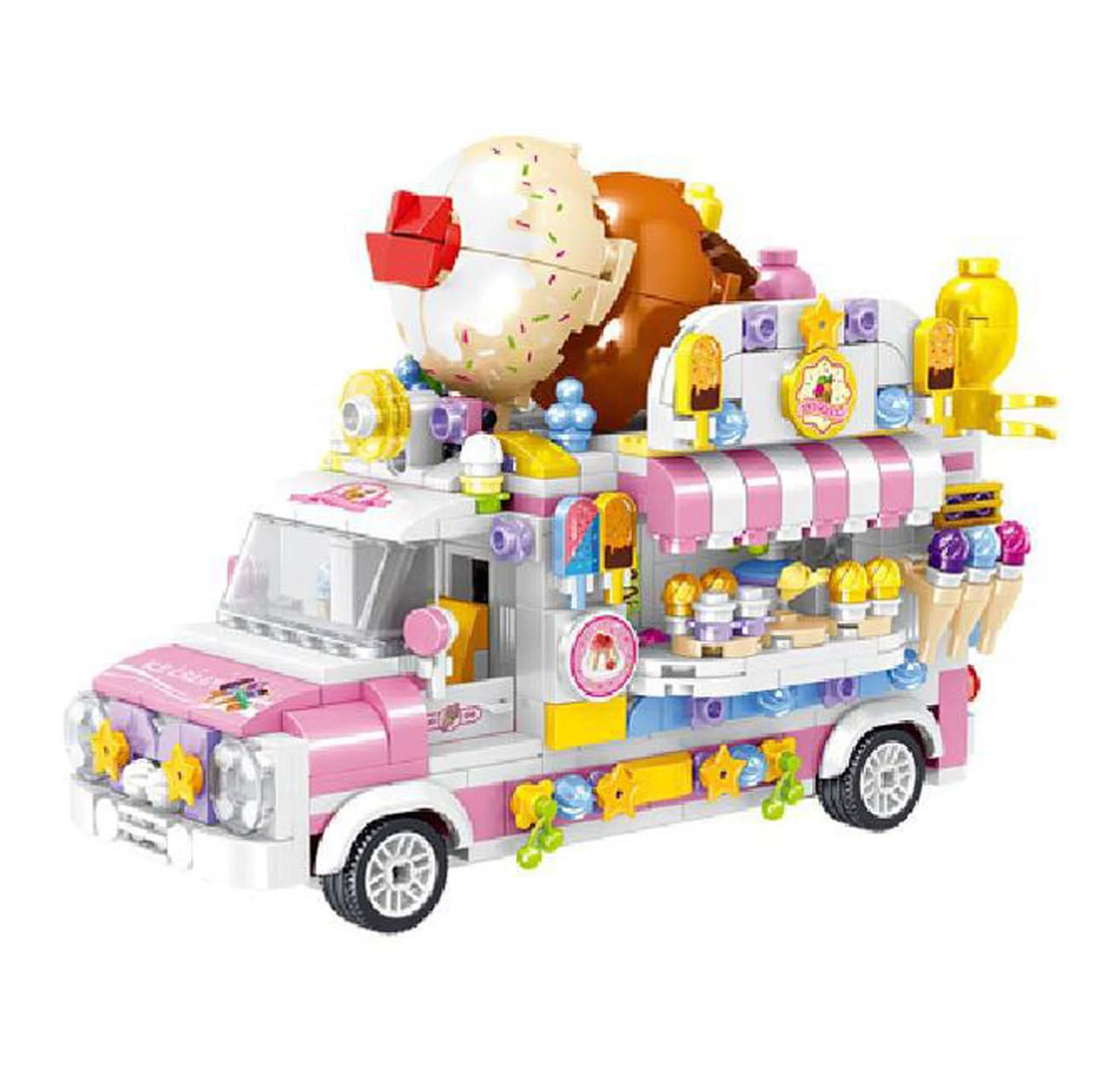 Dining Car Building Blocks Toy 593 Blocks W970