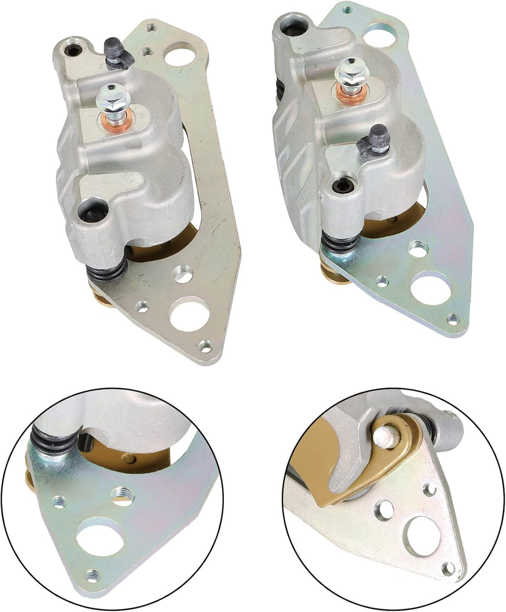 Front Left Right Brake Calipers with Pads V468