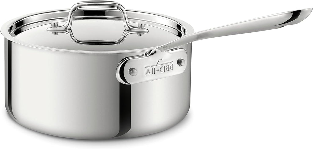 10 Inch Stainless Steel Fry Lid and 3-Quart Stainless Steel Sauce Pan with Lid T18626