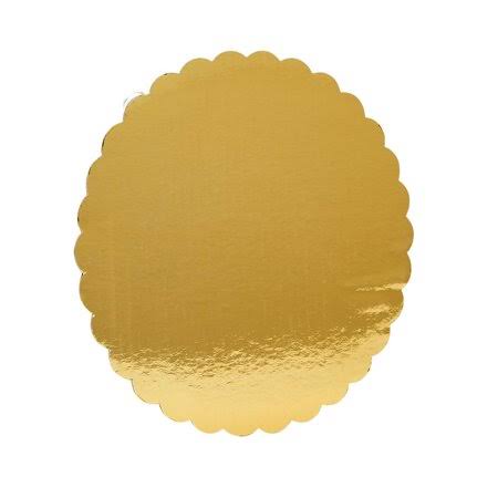 9 inch Gold Scalloped Cake Circle Z5810