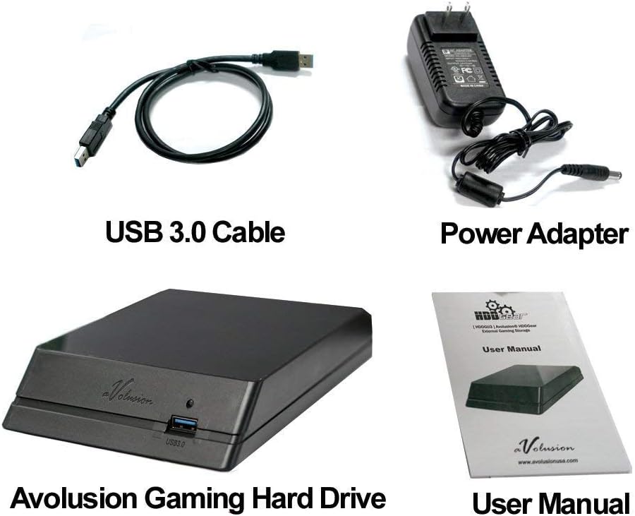 4TB 7200RPM USB 3.0 External Gaming Hard Drive H87696