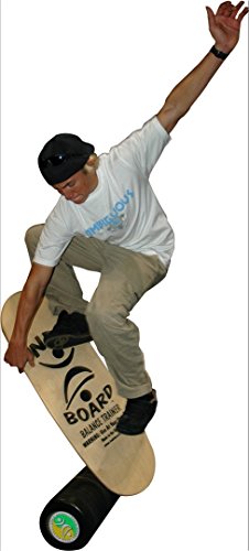Pro Balance Board with Roller - 42” X 15” deck and 8.5” diameter Pro Roller O46237