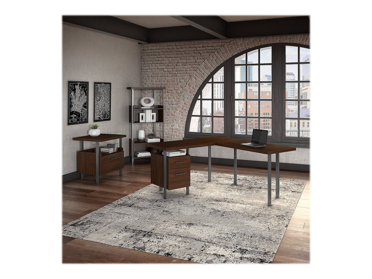 4 Shelf Bookcase in Modern Walnut E661440
