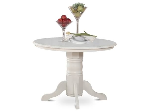 Round Kitchen Table 42 in. Diameter with Pedestal E559