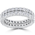 3ct Diamond Eternity Double Row 14K White Gold A77212