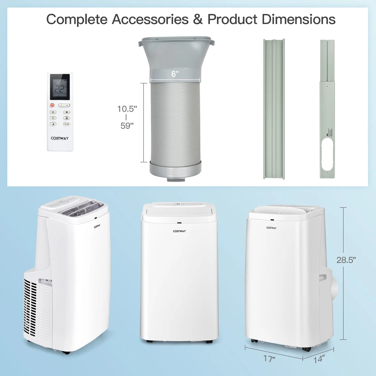 8150 BTU Portable Air Conditioner 3-in-1 Q50488