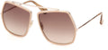 Shiny Rose Gold Sunglasses O7528