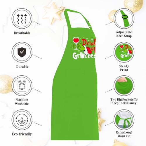 Christmas Baking Apron with 2 Pockets N6203