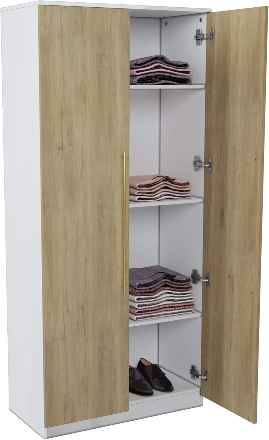 Slate Gray/Black 70 Inch Storage Cabinet and Armoire G986