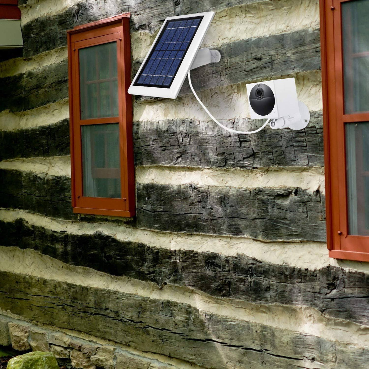 3 Pack White Solar Panel for Wyze Cam Outdoor H848617