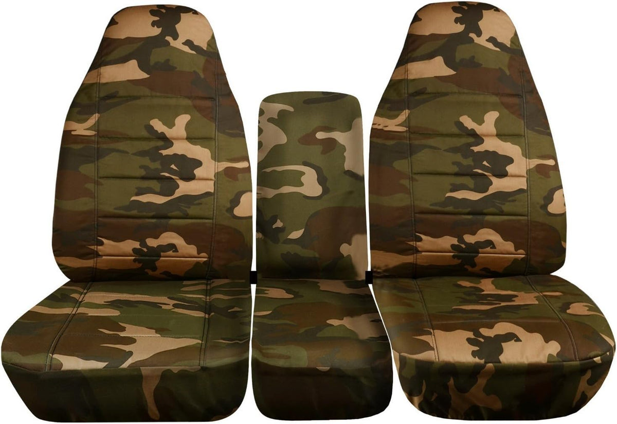 Camo Truck Seat Covers for 40/20/40 Split Bench Front Seat S152720