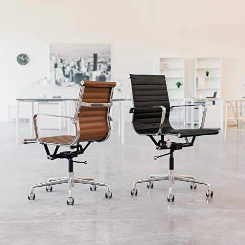 Tan Ribbed Office Chair Y75316