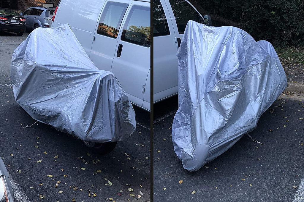 Scooter Cover with Reinforced Securing Straps and Storage Bag W9653