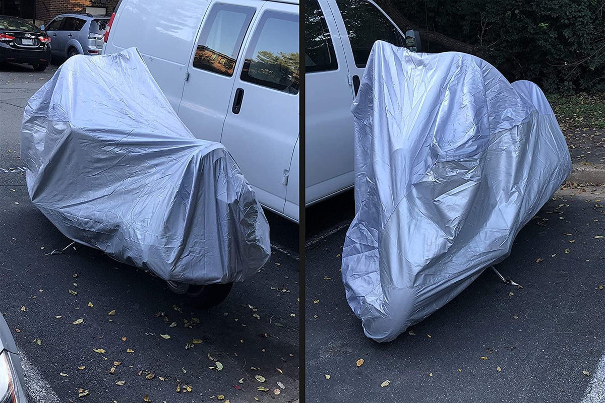 Scooter Cover with Reinforced Securing Straps and Storage Bag W9653