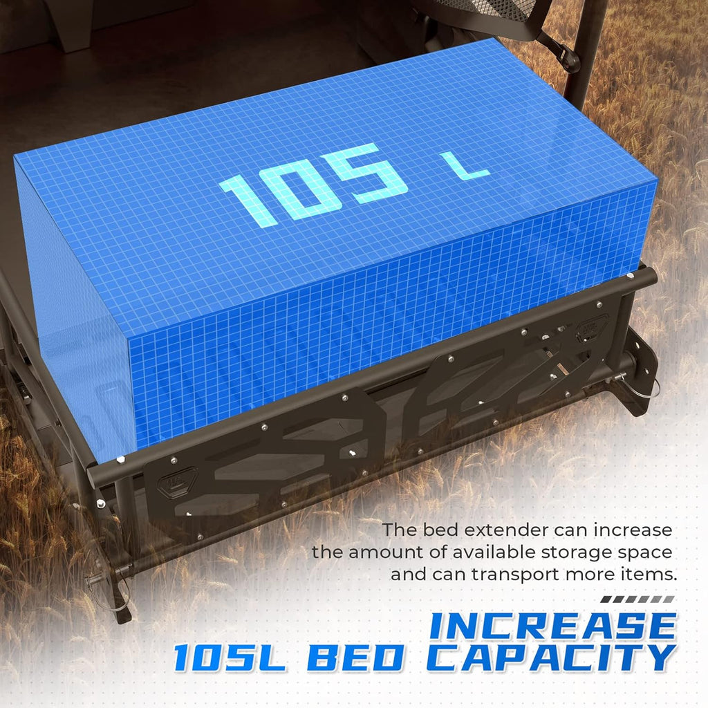 Black Steel Cargo Bed Extender A43979