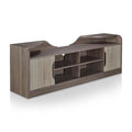 Rustic Wood 72-Inch TV Stand in Chestnut Brown Finish L155