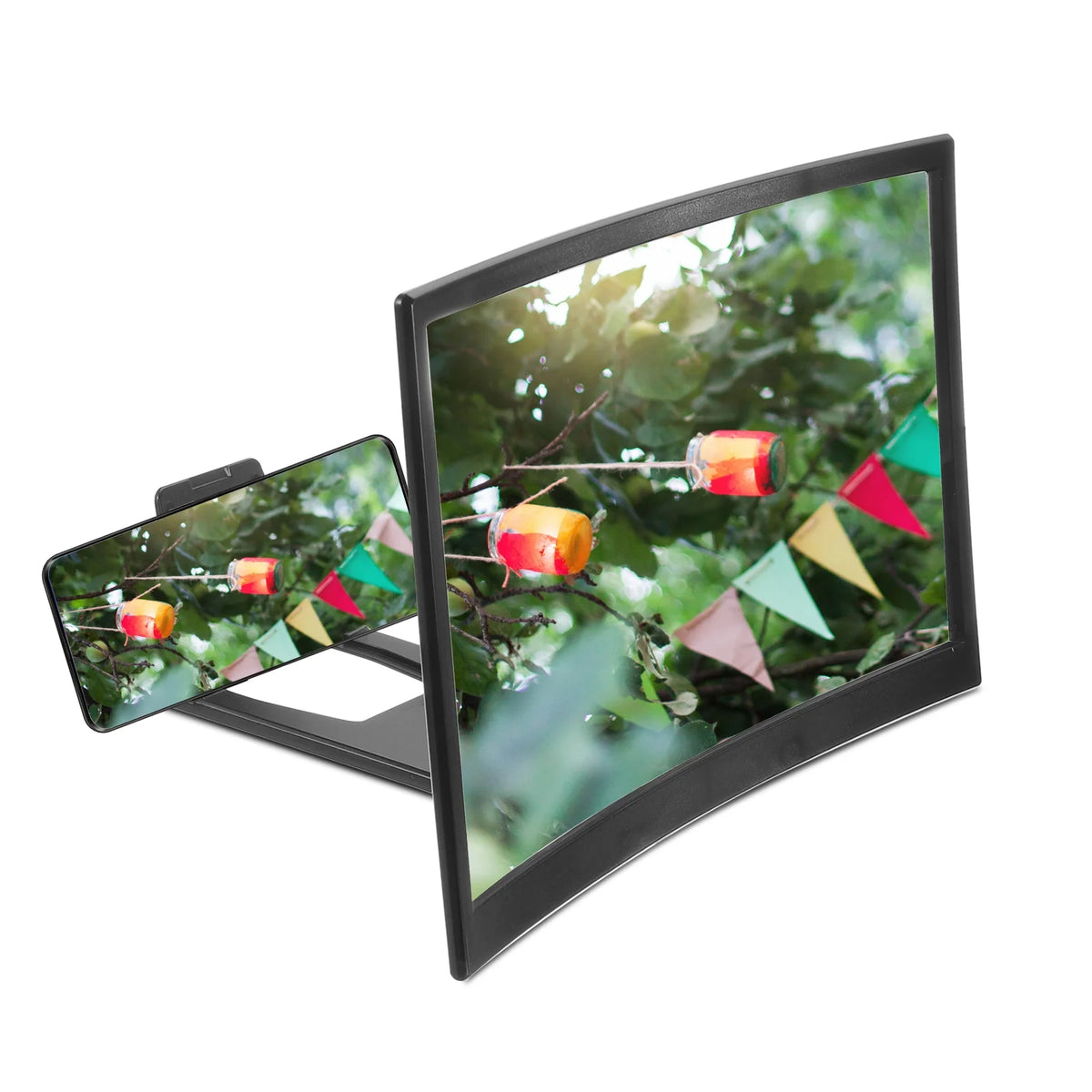 Black 3D HD Screen Magnifier Stand T344