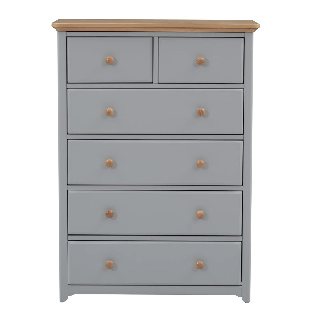 Rustic Wooden 6 Drawer Storage Cabinet R868308