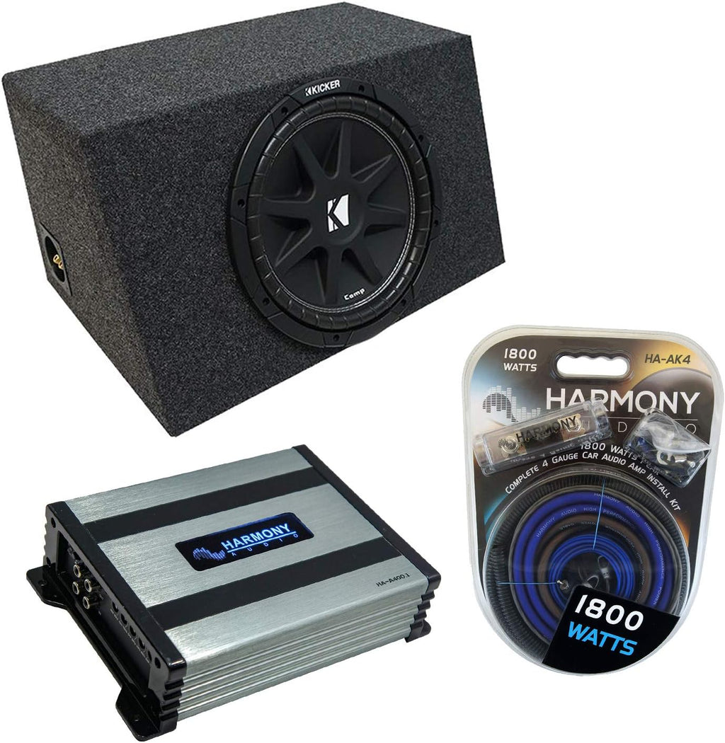 Single 10 Sub Box Enclosure & Amp V56121
