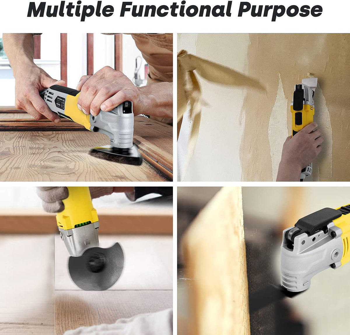 Oscillating Multitool with 6 Variable Speeds and 28pcs Accessories and Carrying Bag S6001