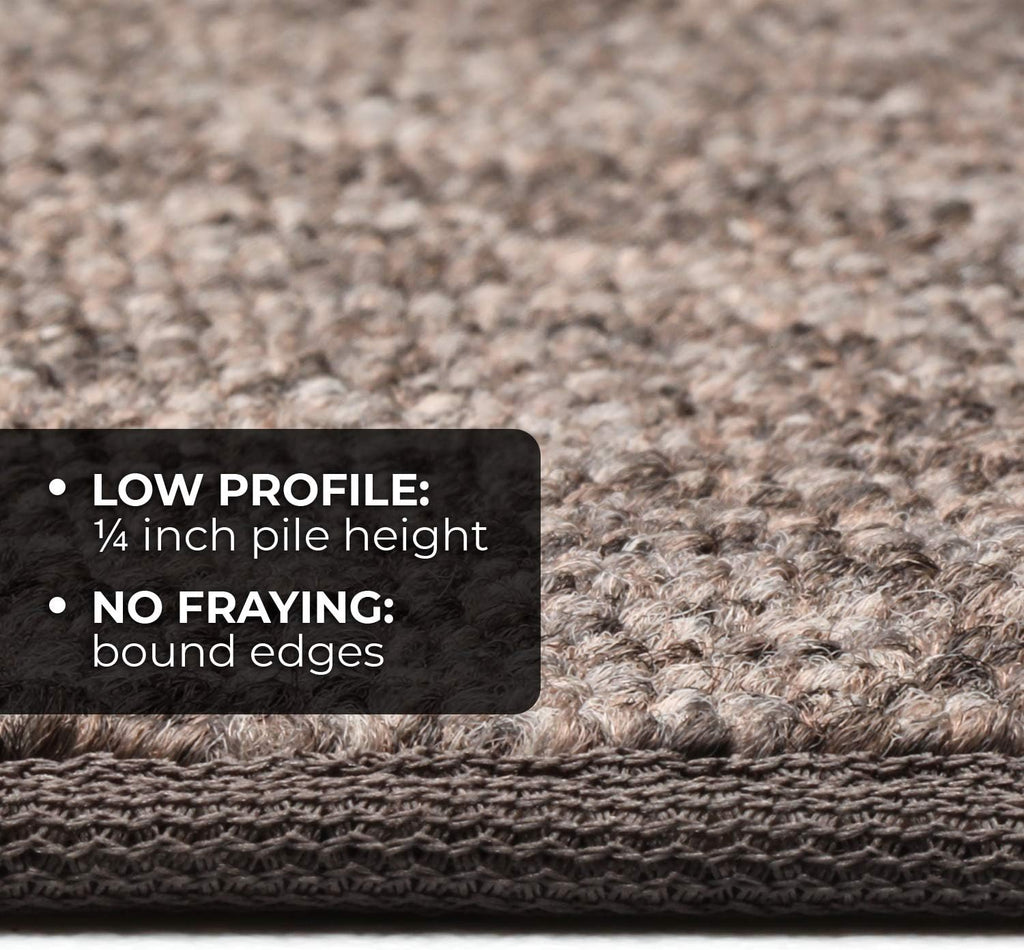 Skid-Resistant Carpet Runner Pebble Gray 12 Feet X 36 Inches M226