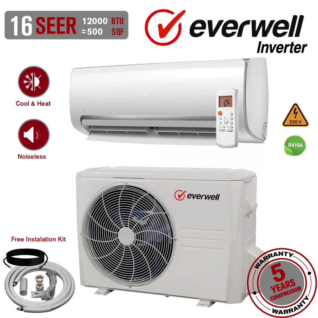 12000 BTU Ductless Mini Split Air Conditioner Heat Pump H828