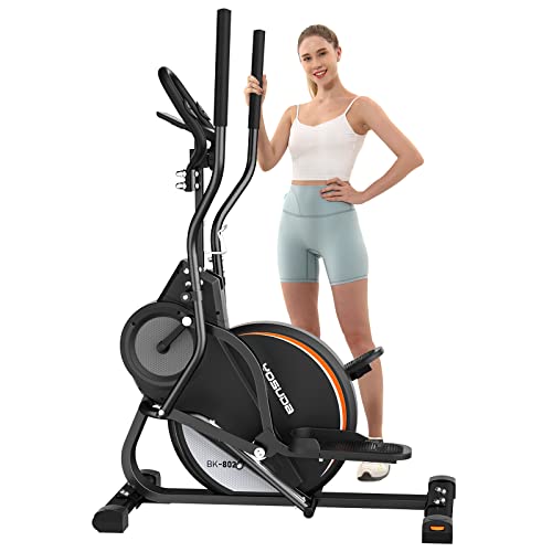 3-in-1 Elliptical Machine Stair Stepper Trainer with 16 Resistance E517