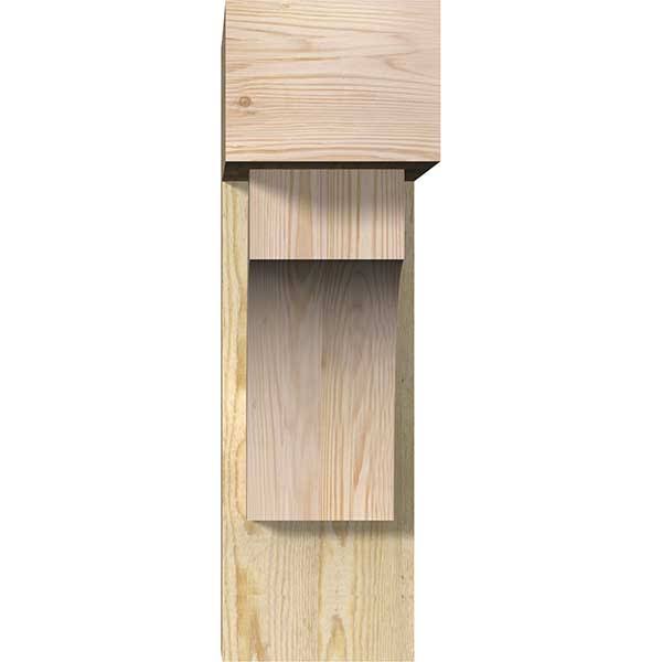 Rough Sawn Douglas Fir Bracket with Offset Brace U56705