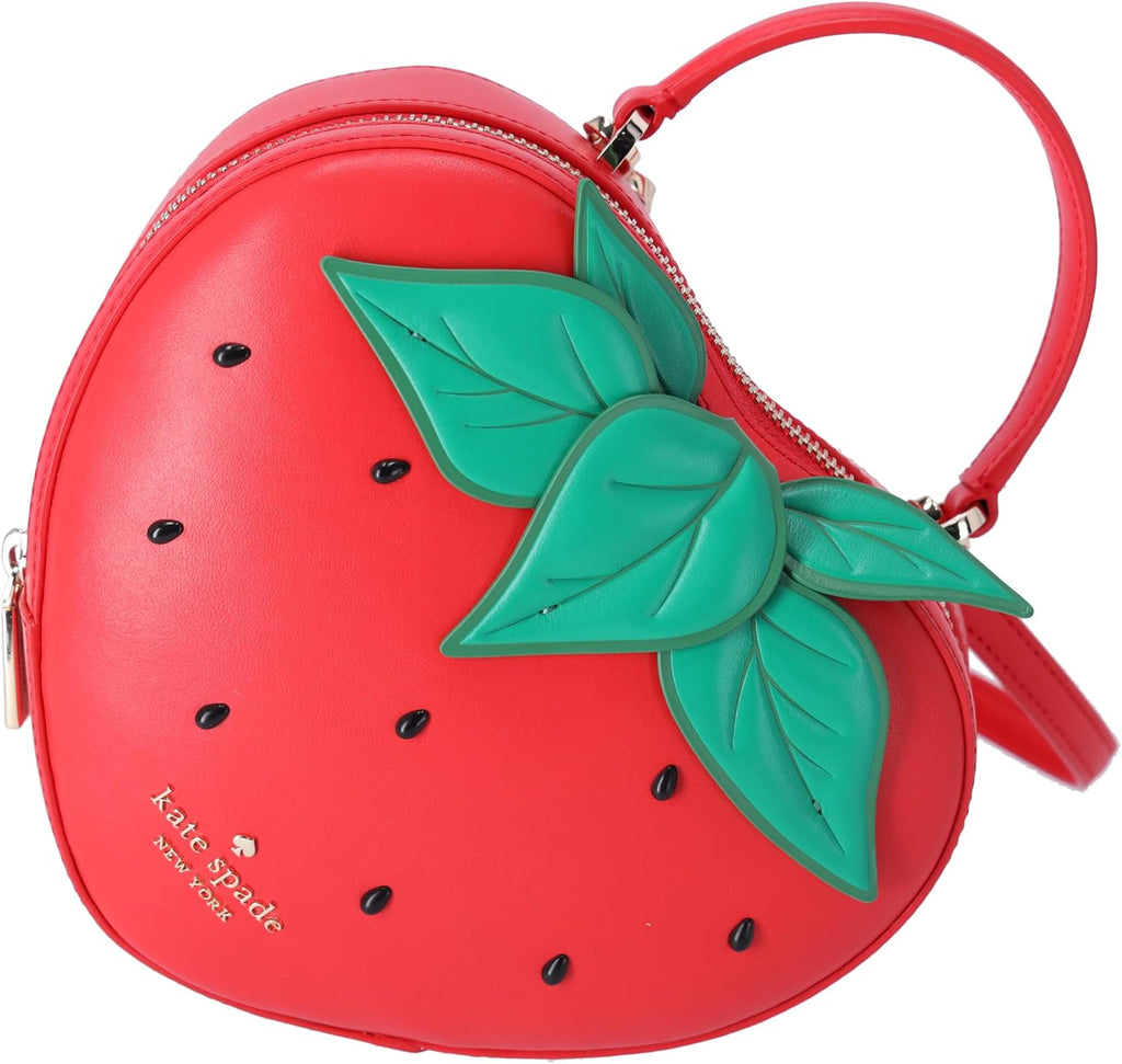 3D Strawberry Crossbody Puffy Leather Bag X15500